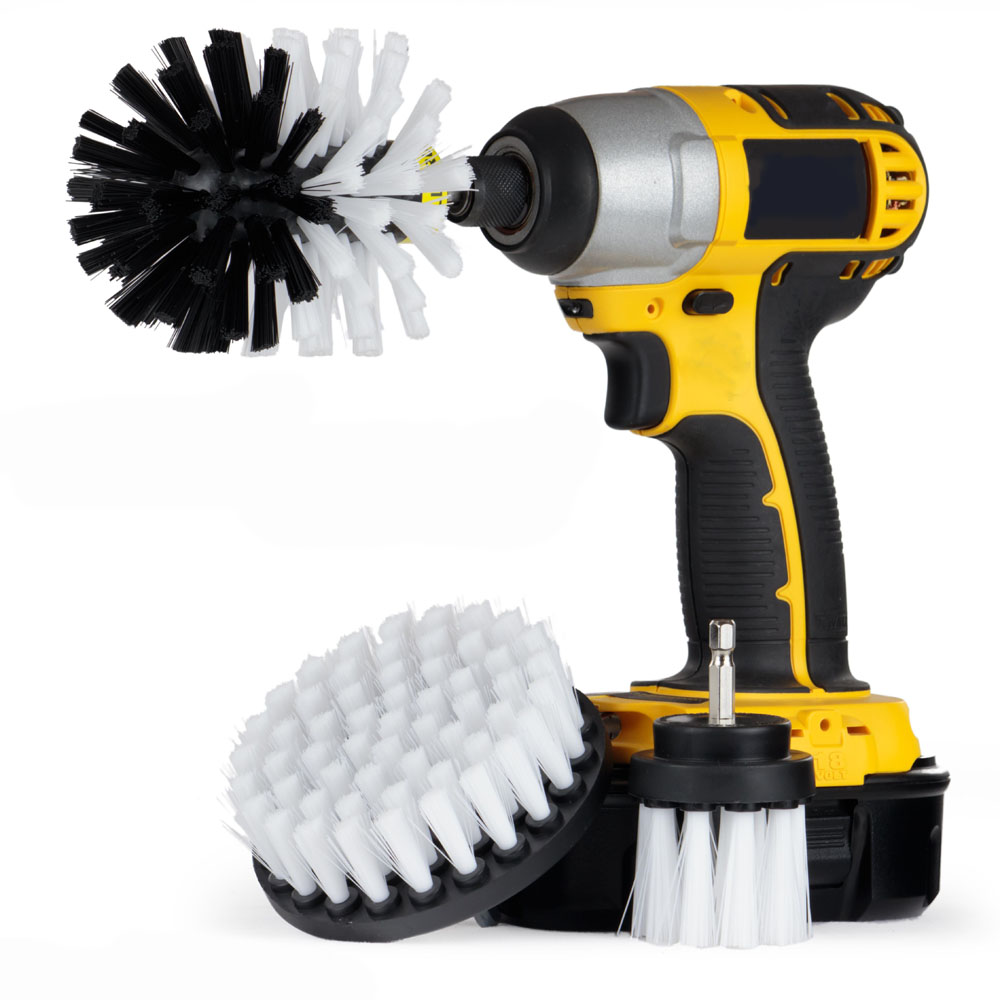 2"/3.5"/4" Drill Cleaning Brush Set For Car / Household
