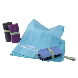 Serviette de sport en microfibre à séchage rapide avec logo personnalisé pour la gym, vente en gros, bande élastique - Product Image 3