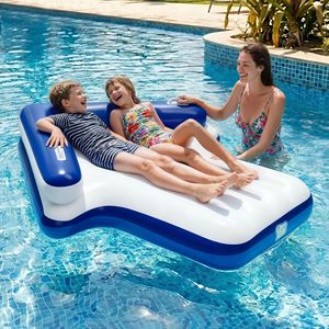 Summer Fun <b>Inflatable</b> Pool Lounger Float for Adults Tanning Raft Sun Bathing Water Mat Beach Backyard Lake Party Gift - Product Image 5