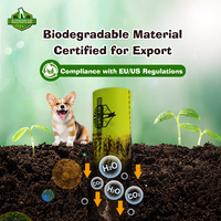 1 quantité minimale de commande de sacs à déchets pour animaux de compagnie avec support 9x13in Sacs à crottes de chien compostables et parfumés Conception écologique Sac à crottes