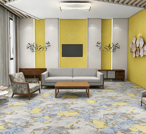 Alfombra Axminster de Lana y Nailon Trenzada de Cobertura Total - Antideslizante, Resistente al Desgaste, Ecológica, Resistente al Agua y a las Manchas para Salas de Reuniones de Hoteles - Product Image 1