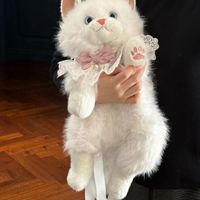 Fabricant de jouets en peluche personnalisés : Créez votre propre marque avec du coton PP à poils longs, des figurines de chat réalistes comme cadeaux d'anniversaire.