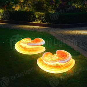 Luz Decorativa de FRP con Doble Ganoderma para Montar en Árboles, para Jardín Exterior, Parque y Decoración de Paisajes - Product Image 4
