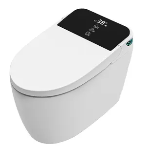 现代高品质智能陶瓷浴室马桶自动加热碗Wc智能传感器马桶