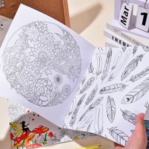 Libros para Colorear Mandalas DIY, <span class=keywords><strong>Libro</strong></span> <span class=keywords><strong>de</strong></span> Dibujo para Aliviar <span class=keywords><strong>el</strong></span> Estrés y la Ansiedad, <span class=keywords><strong>Libro</strong></span> <span class=keywords><strong>de</strong></span> Actividades Artísticas Educativas y Divertidas para Niños y Adultos - Product Image 4