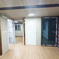 Maison préfabriquée en conteneur à 2 chambres avec cuisine et salle de bain, appartement familial pratique, directement de l'usine