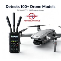 Détecteur de drones Vodasafe VS-D10Plus à longue autonomie, dispositif de détection de drones rechargeable sur 8 heures