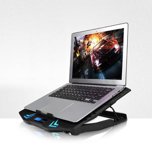 Refroidisseur d'ordinateur portable pour jeux, design populaire, six ventilateurs de refroidissement, écran LCD - Product Image 2