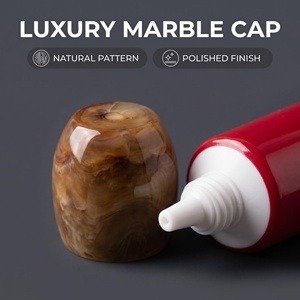 Tubes cosmétiques vides <span class=keywords><strong>à</strong></span> presser avec capuchon texturé, tubes en plastique personnalisables avec logo pour crème pour les mains et nettoyant visage, tubes d'emballage en gros - Product Image 2
