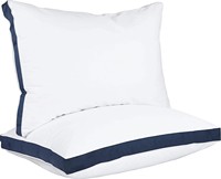 Oreillers de haute qualité bleu marine et blancs, rembourrage doux en polyester, soutien du cou, oreillers d'hôpital pour dormir
