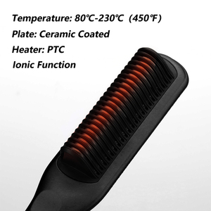 Professionnel rapide soyeux électronique électrique hommes fer plat fer fer à lisser <span class=keywords><strong>brosse</strong></span> <span class=keywords><strong>chauffante</strong></span> pour cheveux naturels - Product Image 5