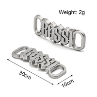 Vente en gros usine : Boucles métalliques en laiton personnalisées, décorations pour chaussures, fermoirs logo pour baskets, breloques pour lacets avec étiquette métallique