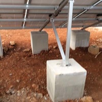 Système de montage solaire à installation rapide, supports de montage en aluminium pour modules photovoltaïques au sol