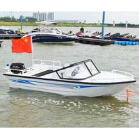 Bateau à moteur révolutionnaire en alliage d'aluminium, 6 à 8 passagers, mains courantes confortables, PVC, pêche en rivière, sports nautiques, haute vitesse, 40 à 60 CV