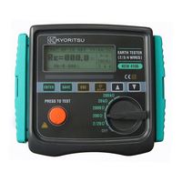 Medidor de Resistencia y Resistividad a Tierra Kyoritsu KEW 4106 de 0.001 a 200 K con Memoria para 800 Datos, Funciona con Baterías AA de 12V CC