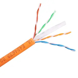 Muestras gratis CSA CMP CMR Cable 20FT CAT6E TIPO 22AWG FT4 FT6 Cable con CMR CMP Plenum Cable
