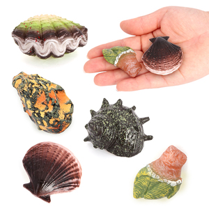 Modelo de Vida Marina de PVC Sólido, Simulación de Vieira Gigante, Ostra, Figuras Marinas, Animales Oceánicos, Juguetes - Product Image 4