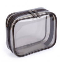 Grande trousse de toilette transparente en PVC, approuvée TSA, étanche, avec fermeture éclair, personnalisable avec logo, pour femme