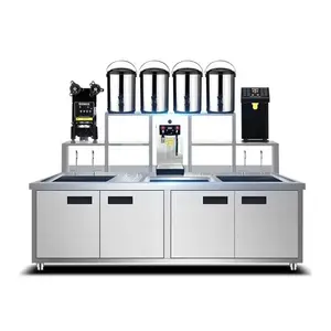 Chine Factory offered various of Bubble Tea Preparing Working Station Table Counter