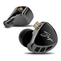KZ SAGA Écouteurs intra-auriculaires filaires, Driver hybride 1DD+1BA, Son stéréo HiFi, Câble détachable 2 broches pour audiophiles