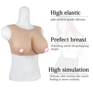 Prótesis de Senos de Silicona con Cuello Redondo, Formas de Senos Falsos con Pechos Grandes para Cosplayer, Crossdresser, Drag Queen - Product Image 3