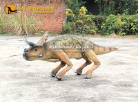 DINO AD-282 Dinozor Parkı Animatronik Bebek Triceratops Robot Modelim