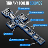 Kit de tournevis de précision 55 en 1, kit de démontage de vis avec tournevis compact et petit kit d'outils de réparation