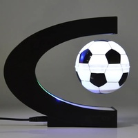 Ornement de basket-ball et de football à lévitation magnétique, cadeau d'anniversaire créatif, décoration de chambre à coucher sur le thème du sport pour garçons, veilleuse