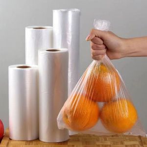 Bolsas de Plástico Transparentes Planas Personalizadas con Relieve, Desechables, de HDPE/LDPE, en Rollo para Envasado de Alimentos - Product Image 2