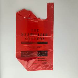 Hdpe חולצת טריקו עבור סופרמרקטים, בוטיקים. קיבולת גדולה זמינה בגדלים שונים, צבעים ולוגואים. סרט אדום - Product Image 5