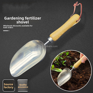 Pala de fertilizante de jardinería de mano de madera de acero inoxidable de alta resistencia pala de suelo de jardín con pala de flores de gran carga - Product Image 2