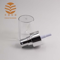 20410 Pulvérisateur à brouillard fin en aluminium or et argent de 24mm, bouteille en plastique OEM, vente en gros d'usine, échantillon gratuit