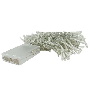 Luces de Cadena LED para Decoración Navideña, IP20, 4.5V, 10 Metros, 100 LED Cálidos Blancos y Amarillos, Funciona con Pilas, Impermeable con Clasificación IP65 - Product Image 2