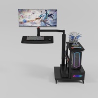 Vente en gros de table de jeu de bureau épaisse à cadre en acier personnalisé de haute qualité travail à domicile bureau électronique à hauteur réglable