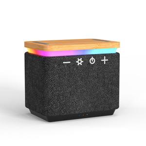 Altavoz Bluetooth Portátil <span class=keywords><strong>de</strong></span> 5W, Audio <span class=keywords><strong>de</strong></span> Escritorio, Regalo, <span class=keywords><strong>Boombox</strong></span>, <span class=keywords><strong>Cargador</strong></span> Inalámbrico <span class=keywords><strong>de</strong></span> 15W, Lámpara RGB, Altavoz <span class=keywords><strong>de</strong></span> Tela - Product Image 2