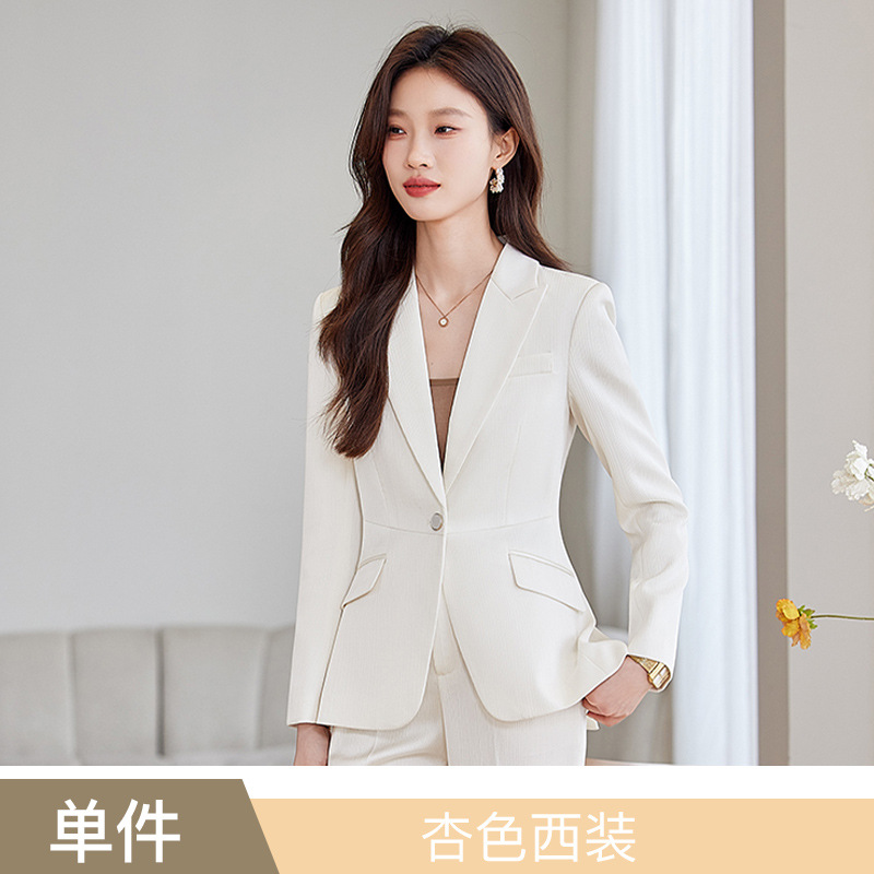 apricot suit