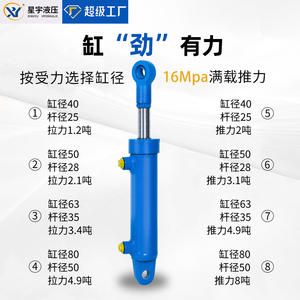 Cylindres hydrauliques télescopiques personnalisables du fabricant, cylindres hydrauliques à piston réglables de pointe pour l'ingénierie - Product Image 5