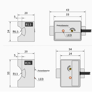 סוג מגע לא סוג מגע עם חיישן קיבולי מתג עבור צינור זיהוי רמת נוזל צינור npn pnp - Product Image 4
