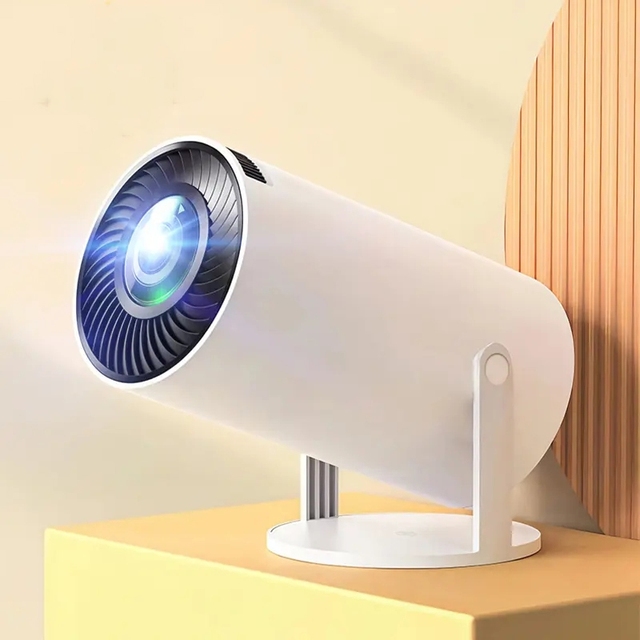 HY300 PRO Portable Mini Projector 4K hd Smart Proyector 130 ANSI Lumen 30-120 Inch Home Theater Beamer Android13 Projector