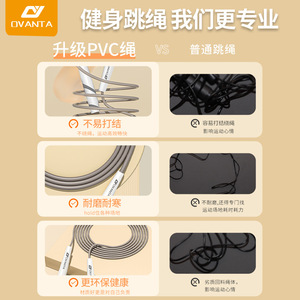 Ovanta Jump Rope Adjustable Length Fitness Equipment For School Sports And Body Shaping - Product Image 4