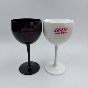 Verres à gin tonic en plastique blanc et noir, réutilisables, verres à gin <span class=keywords><strong>ballon</strong></span> 400 ml - Product Image 6
