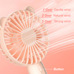 Nhà Máy Bán Buôn Nhỏ 3 Tốc Độ Gió Làm Mát Có Thể Sạc Lại Bảng Điện Đứng Bàn USB Xách Tay Mini Cầm Tay <span class=keywords><strong>Fan</strong></span> - Product Image 4
