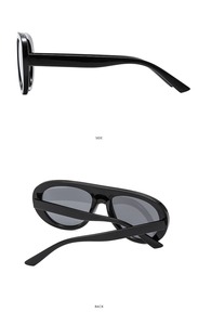 Lunettes <span class=keywords><strong>de</strong></span> soleil QSKY unisexes UV400, protection solaire, monture ovale, lunettes <span class=keywords><strong>de</strong></span> soleil tendance 2025, lunettes <span class=keywords><strong>de</strong></span> soleil personnalisées pour femme - Product Image 5