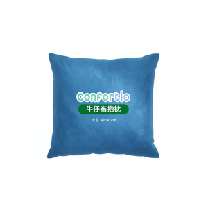 Cuscino in Denim Blu Cielo 50*50 Cojin per Sedute e Scopi Decorativi - Product Image 1