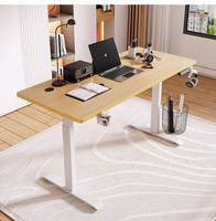 Bureau debout électrique moderne réglable en hauteur avec double moteur et colonnes à 2 niveaux pour la vente en gros