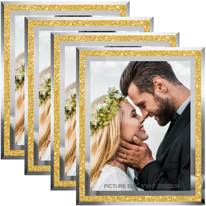 Gold Silver Crystal Picture <b>Frame</b> A4 4x6 Glass Photo <b>Frame</b> Wholesale Customize Crystal Modern Best Glass A4 Picture Photo <b>Frames</b> - Product Image 4