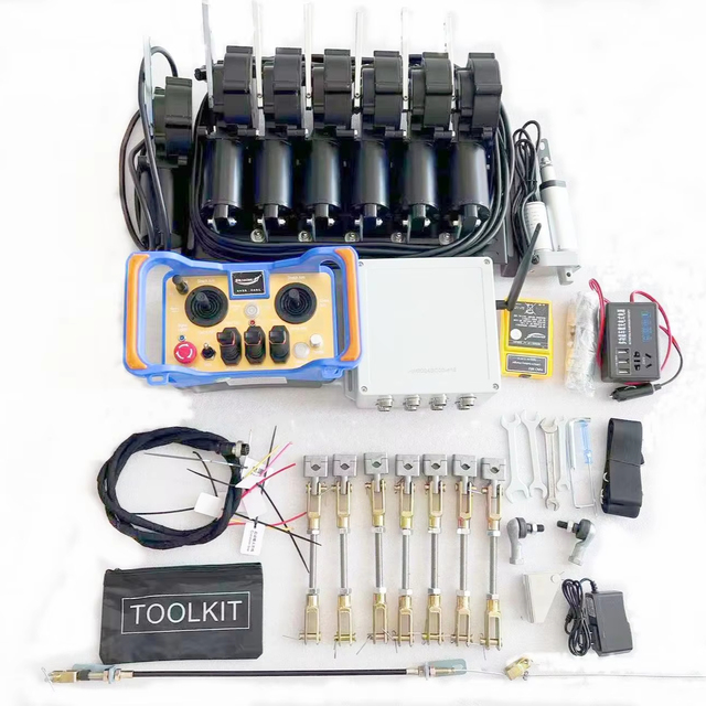 HAOMU HM-06ZK 12V/24V Wireless Remote Control Crane Hydraulic Boom LED Indicator Light Auto Shut-Off Rechargeable Battery ABS
