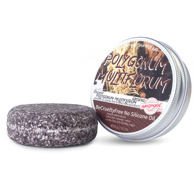 Hair Care Treatment Organic Herbal Handmade Solid Shampoo Soap Anti Hair Loss Dandruff Herbal Polygonum Multiflorum Shampoo Bar