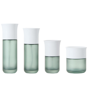 Màu xanh lá cây Frosted Lotion chai 20ml 30ml 50ml 100ml 120ml 150ml thủy tinh bơm chai 30g 50g 100g màu xanh lá cây Frosted mỹ phẩm <span class=keywords><strong>Jar</strong></span> - Product Image 2