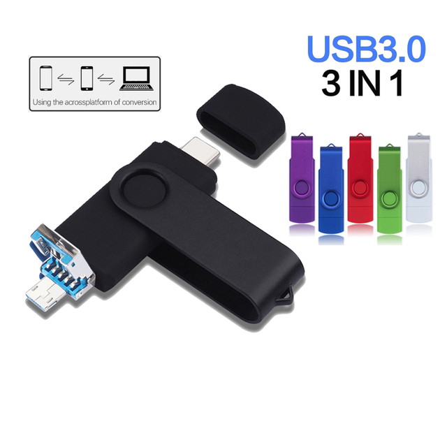 Factory Wholesale USB Flash Drive 128MB to 64GB Metal Rotating Customizable logo USB 2.0 Interface U Disk